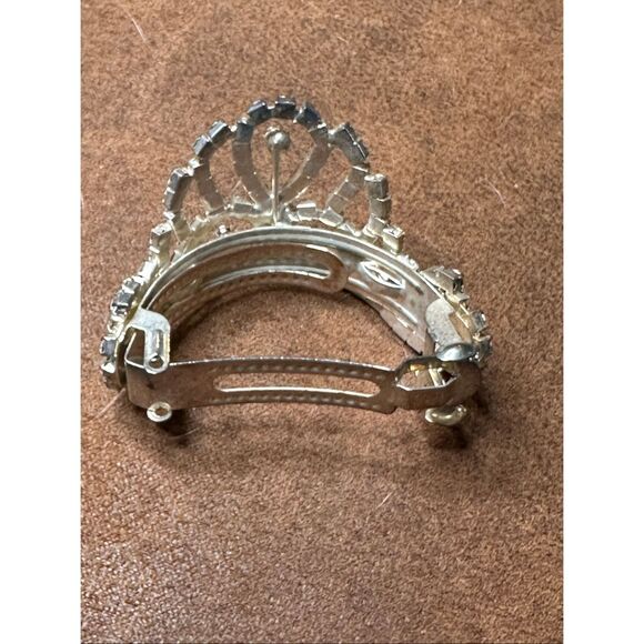 Vintage Rhinestone Tiara Set Gold Bridal Prom Crown Lot main image 5